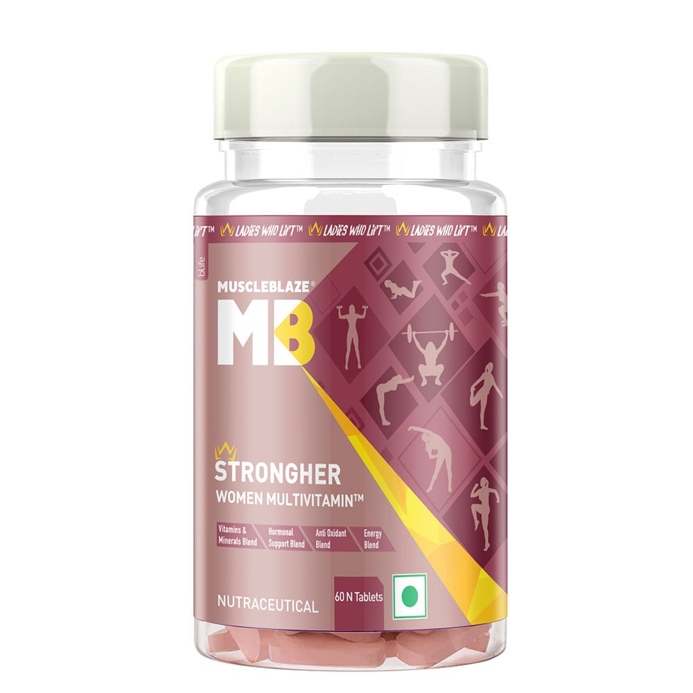 MuscleBlaze Daily Multivitamin for Women (60 Veg Capsules)