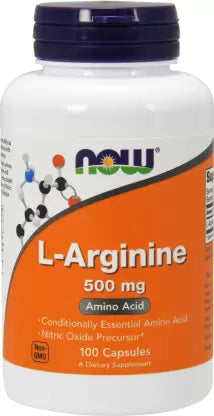 Now L-Arginine, 100 Capsules (500 Mg)