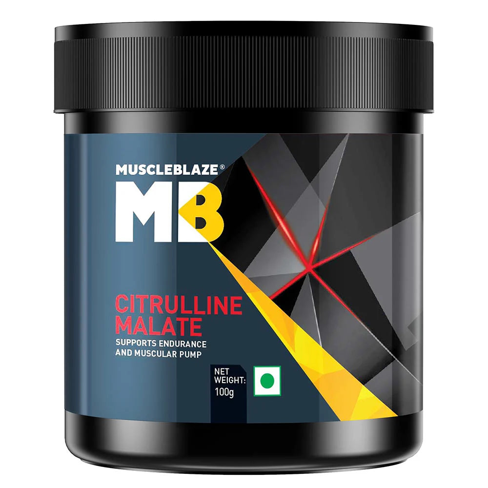 MuscleBlaze Citrulline Malate, 100 g (0.22 lb), Unflavored.